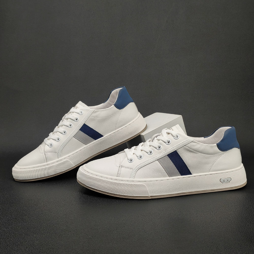 Men's Light Luxury Korean Style White Trendy Versatile Fashion Men's Board Shoes