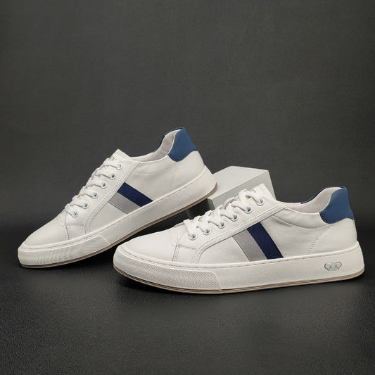 Men's Light Luxury Korean Style White Trendy Versatile Fashion Men's Board Shoes
