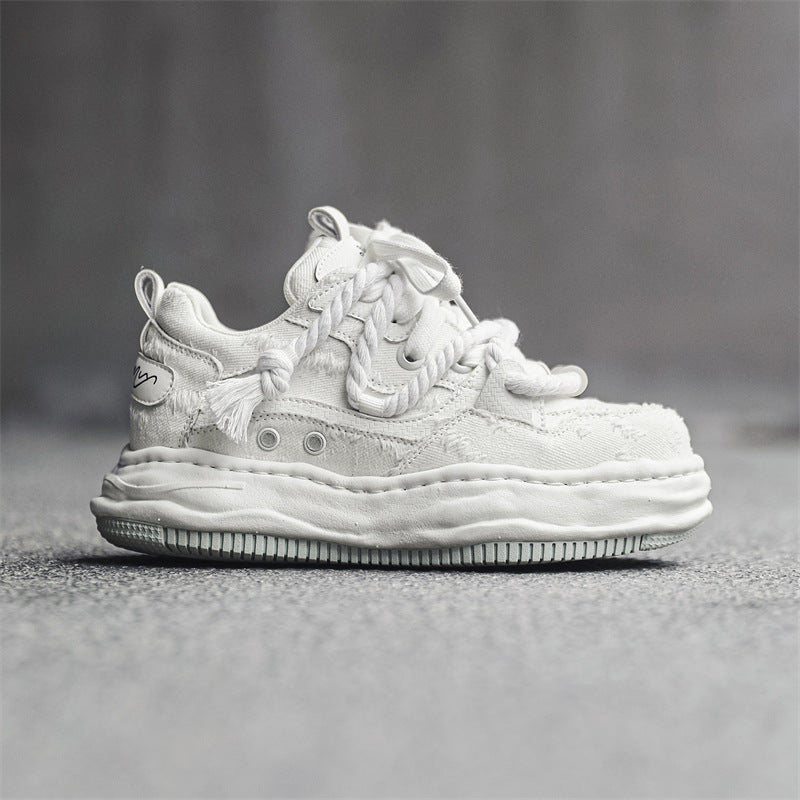 Women's & Men's Design Invisible Height Increasing Platform Dissoed For Sports Skate Men's Board Shoes