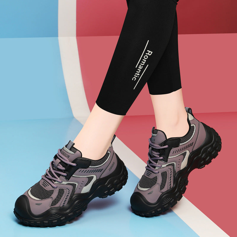 Women's Lightweight Comfortable Mesh Surface Flat Running Casual Shoes