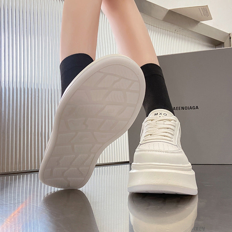 Women's Innovative Fashion Platform White Small Women's Shoes