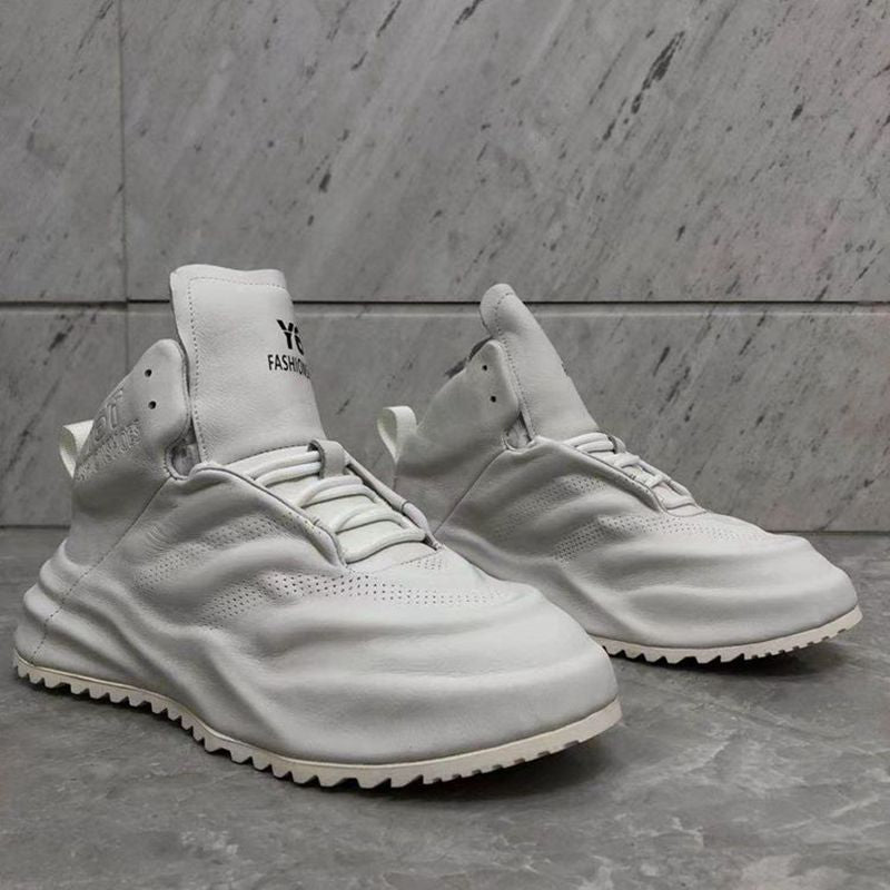Men's Genuine Bag Bottom Inner Height Increasing Sneakers