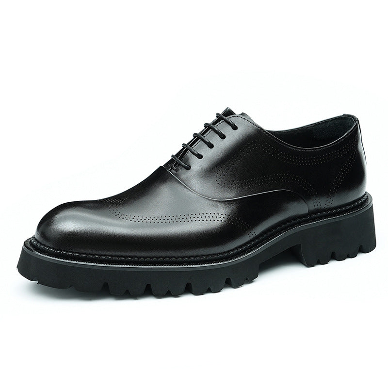 Men's Big Promotion Business British First Layer Leather Shoes
