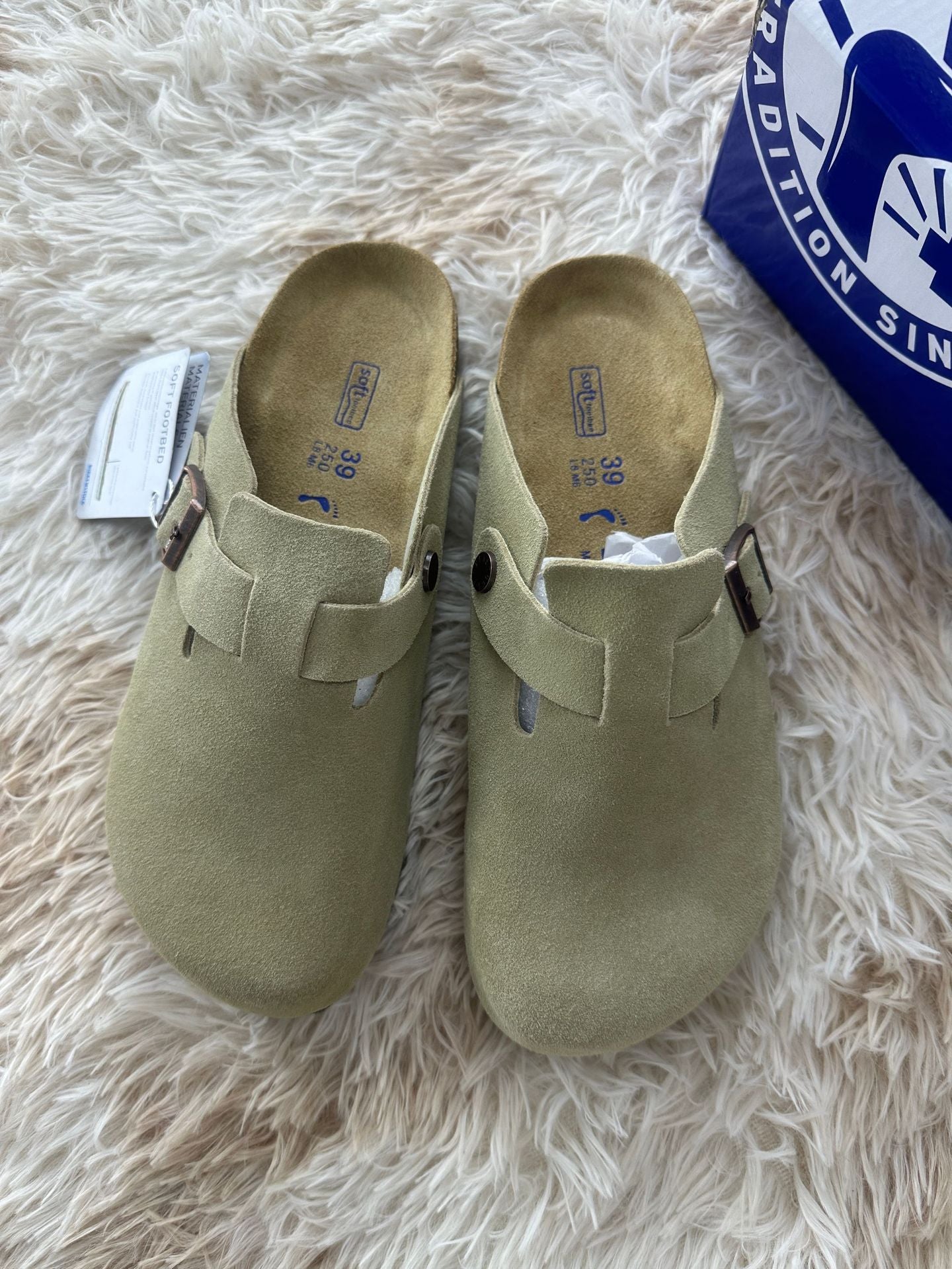 Women's & Men's Half Toe Cap Cork Sole Genuine Thick Slippers