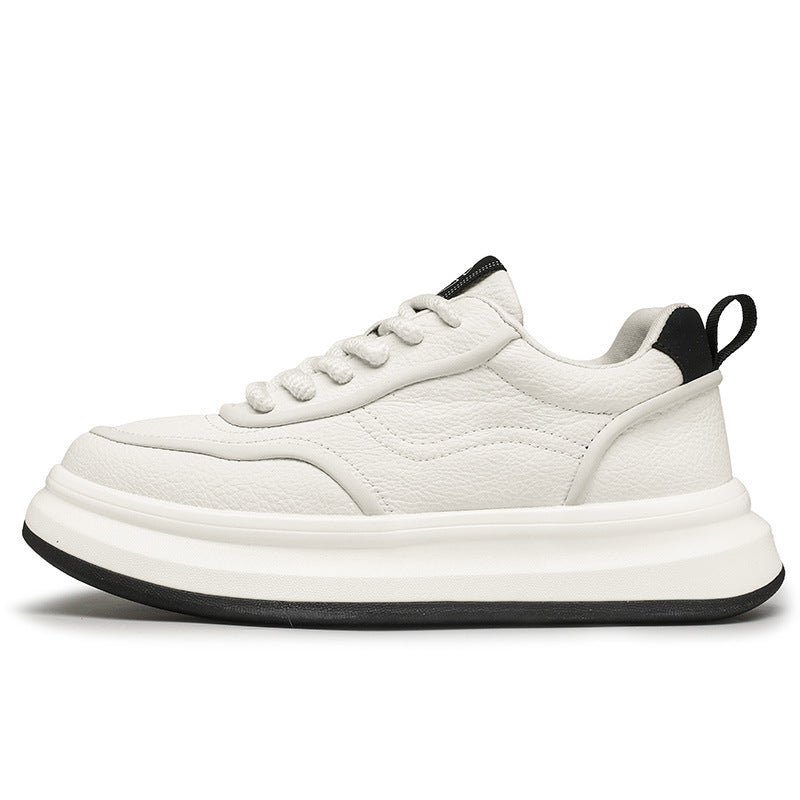 Men's Spring Korean Style Fashion Light Luxury Trendy Thick-soled Men's Board Shoes