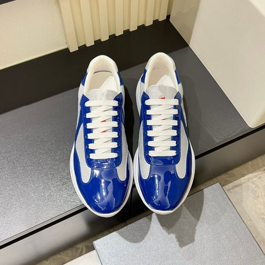 Men's Extra Large Sports First Layer Cowhide Patent Summer Sneakers