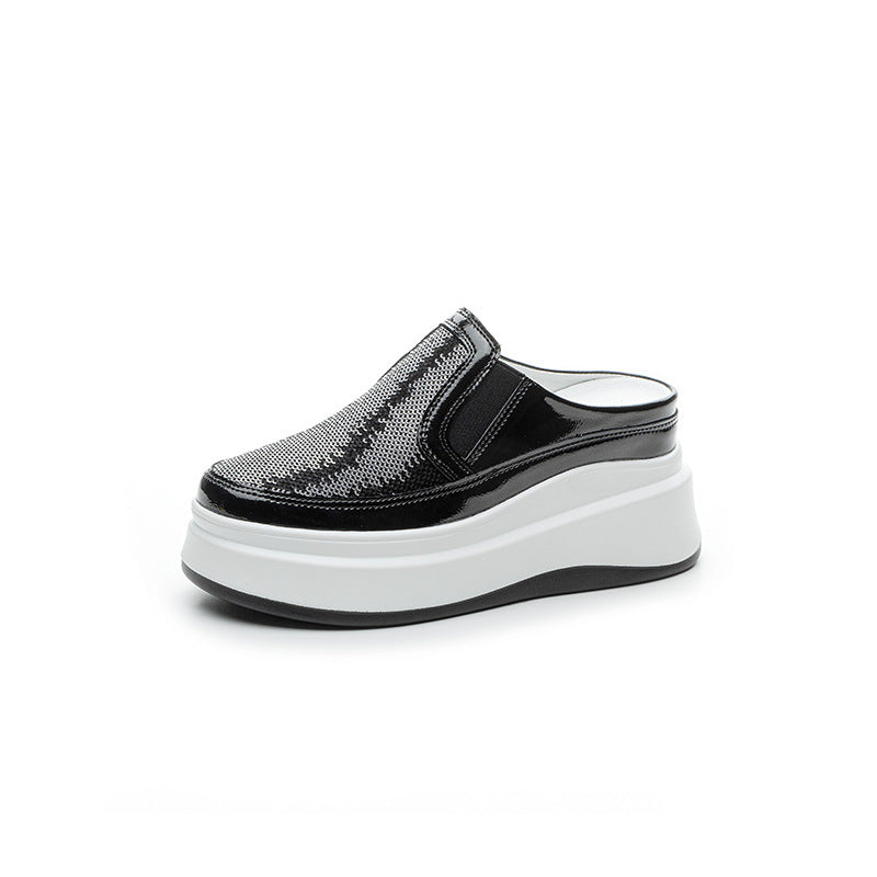 Women's Thick Bottom Toe Cap Half Summer Thick-soles Slippers