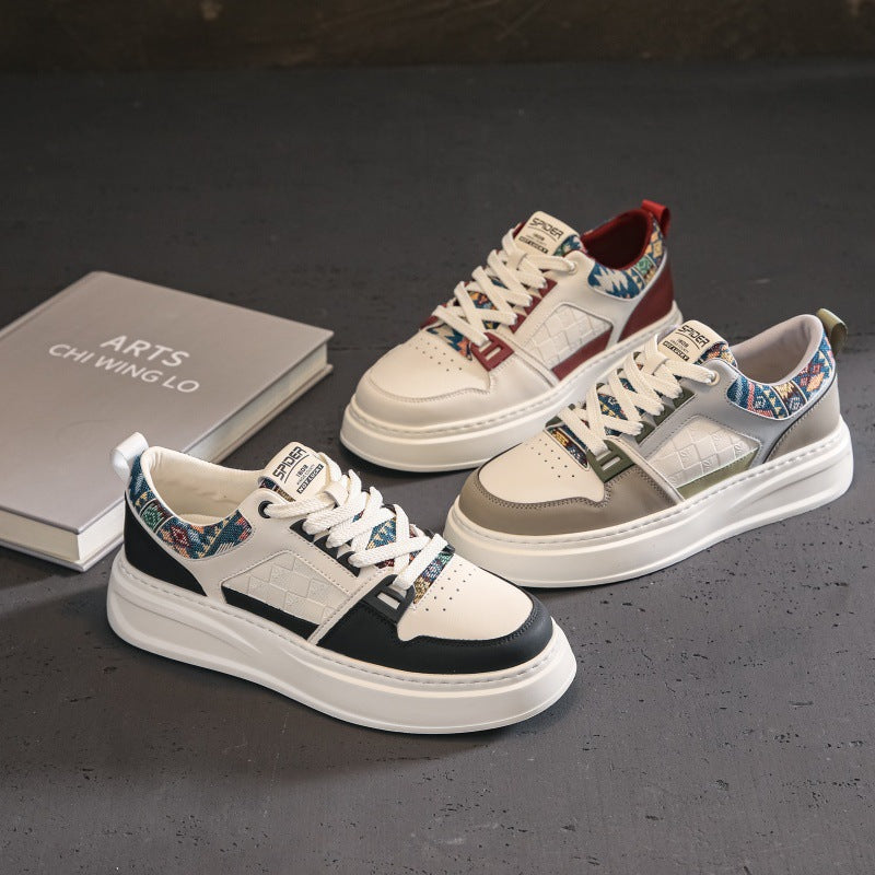 Extra Large Size White Niche Korean Sneakers
