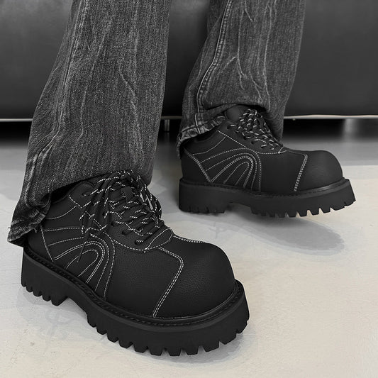 Men's Thick Bottom Heighten Trendy Big Head Men's Shoes