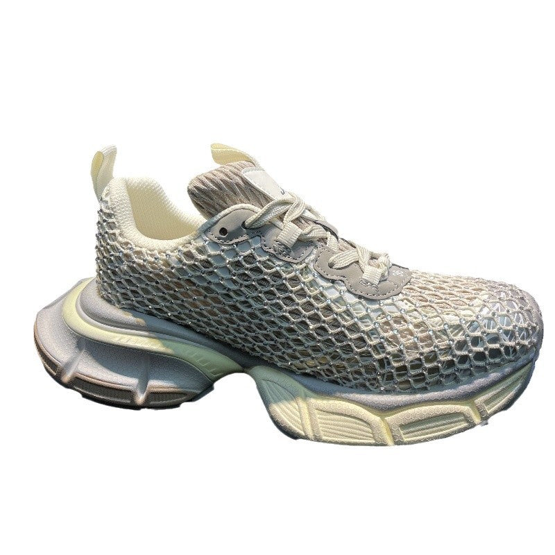 Women's & Men's Old Thick Bottom Height Increasing Sports Casual Shoes