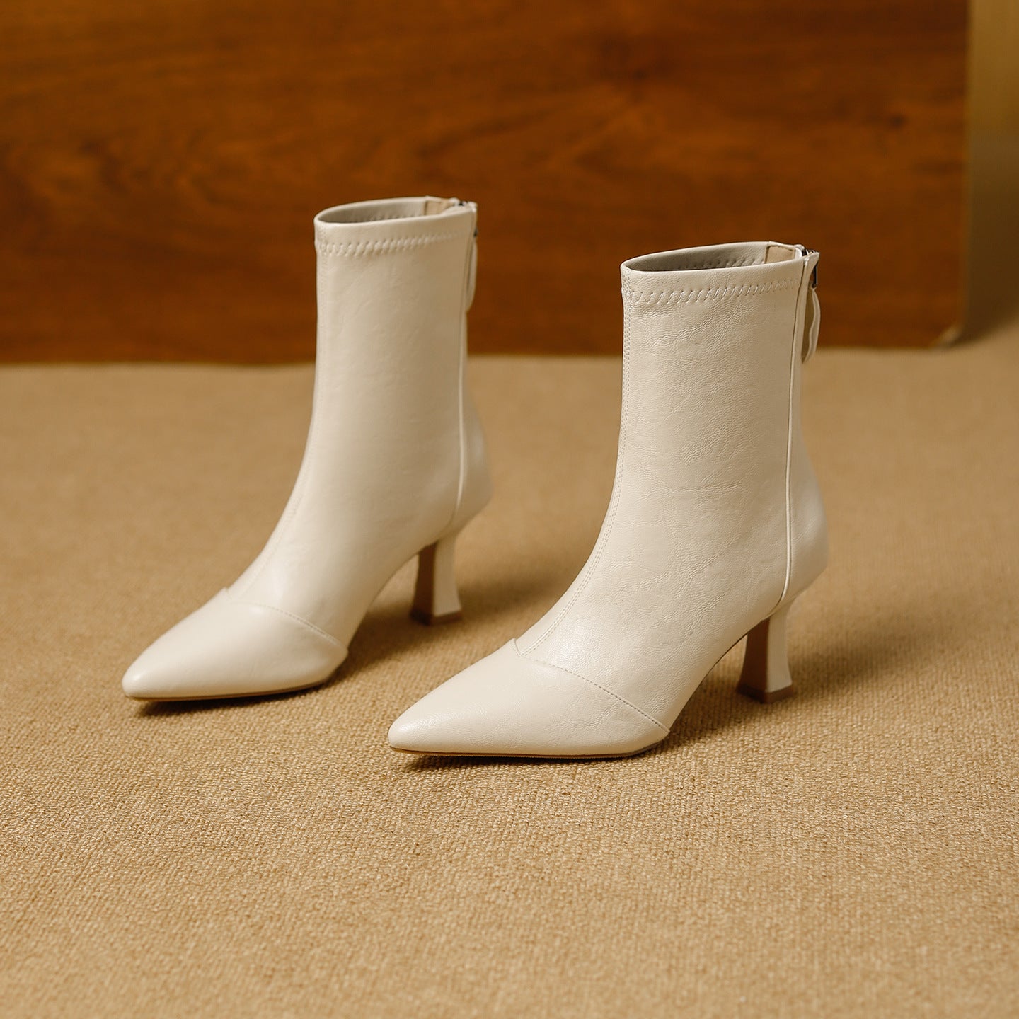 Women's Toe Stiletto Ankle For Special Interest Light Luxury Simple Back Heels