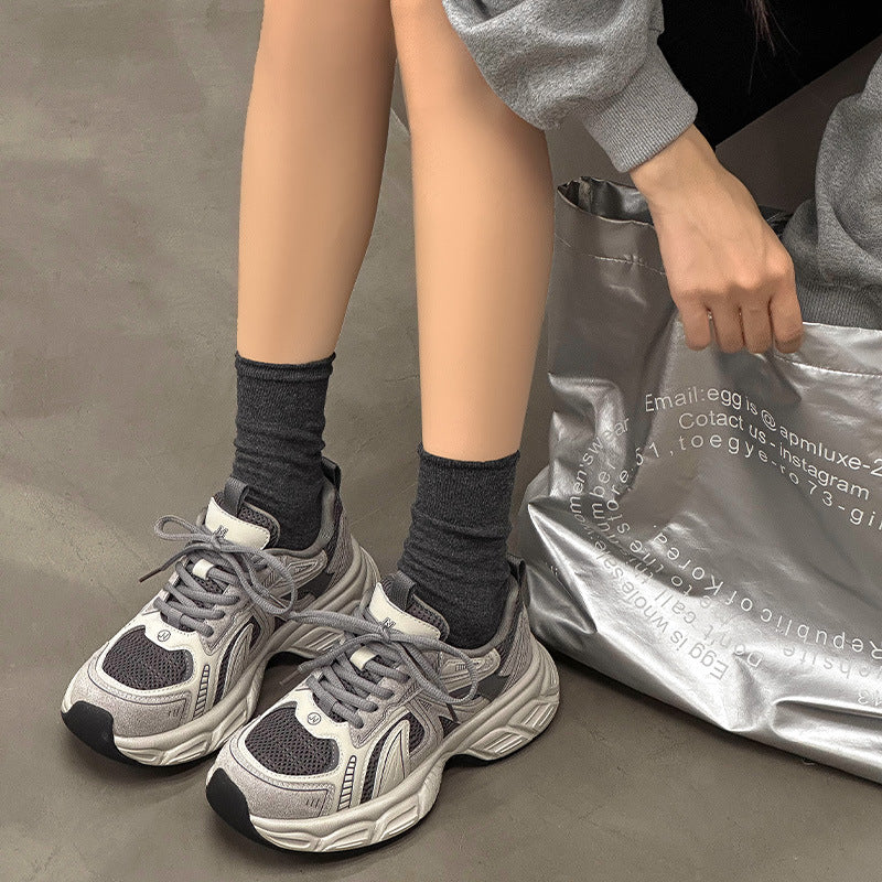 Women's Thick-soled Small Elevator Wild Clunky Sneakers