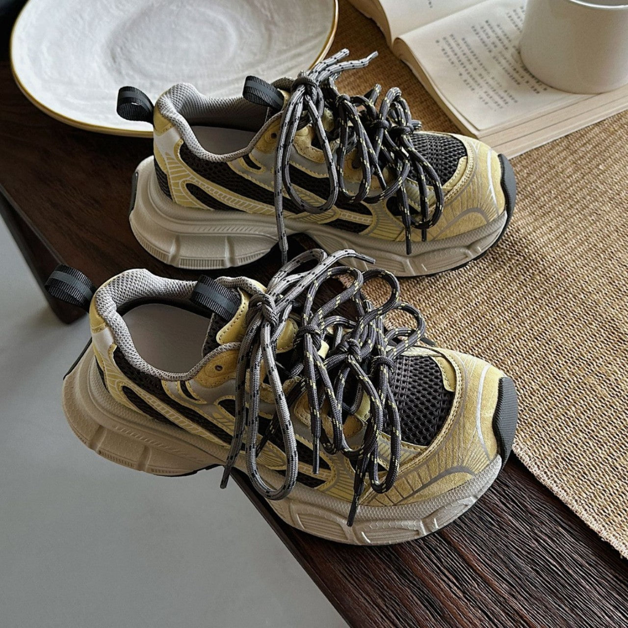 Women's Goods Genuine Platform Dad Autumn Retro Lightweight Elevator Sneakers