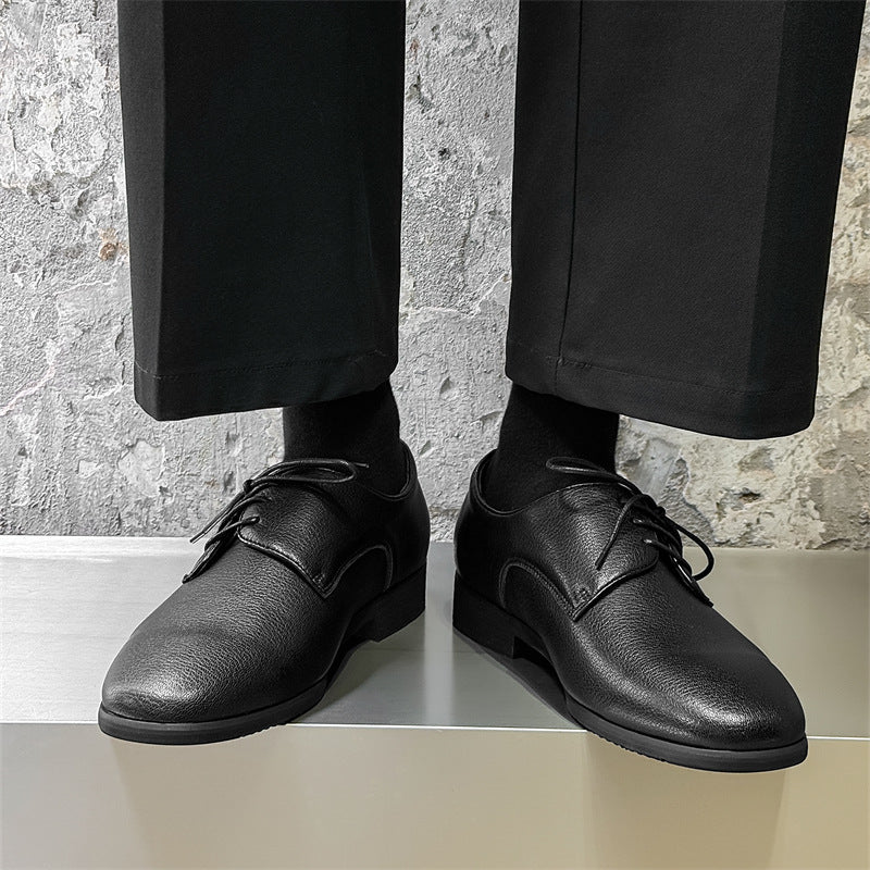 Men's Business Formal Leisure Wedding Height Increasing Insole Men's Casual Leather Shoes