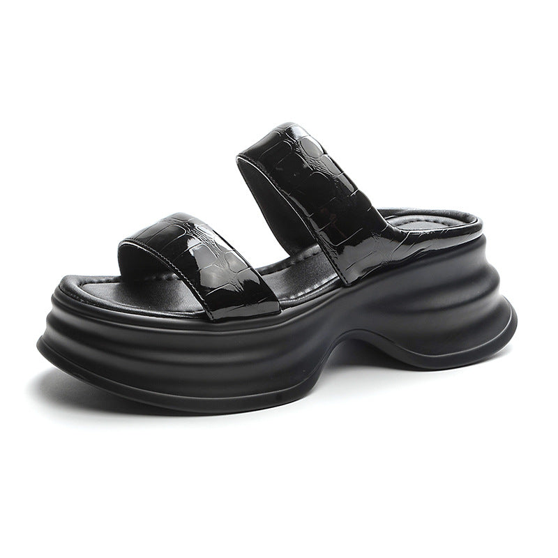 Women's Fashion Thick Bottom Small Muffin Stone Casual Shoes