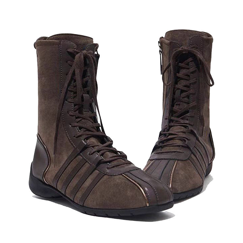 Retro Knight Ankle Female Knee-high Niche Boots