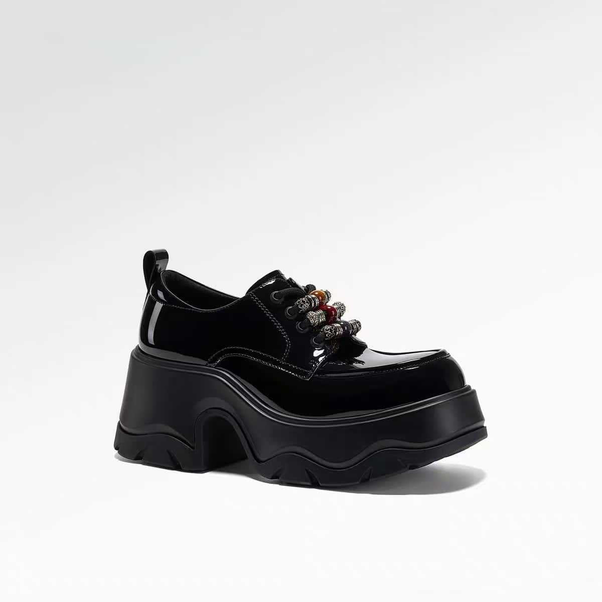 Women's Lin Renaissance British Retro Platform Small Loafers