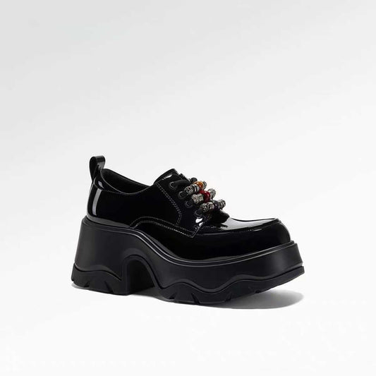Women's Lin Renaissance British Retro Platform Small Loafers