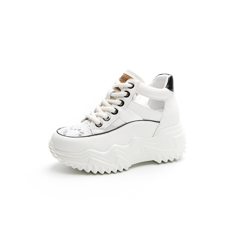 Women's Summer Fashion Retro Lightweight Height Increasing Women's Casual Shoes