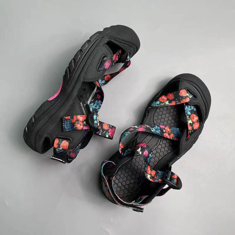 Outdoor Leisure Campsite Upstream Unisex Breathable Retro Flat Sandals