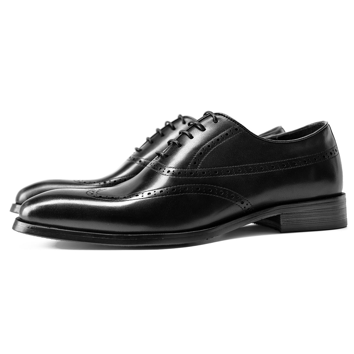 Men's Formal Oxford Brogue Cowhide Plus Size Leather Shoes