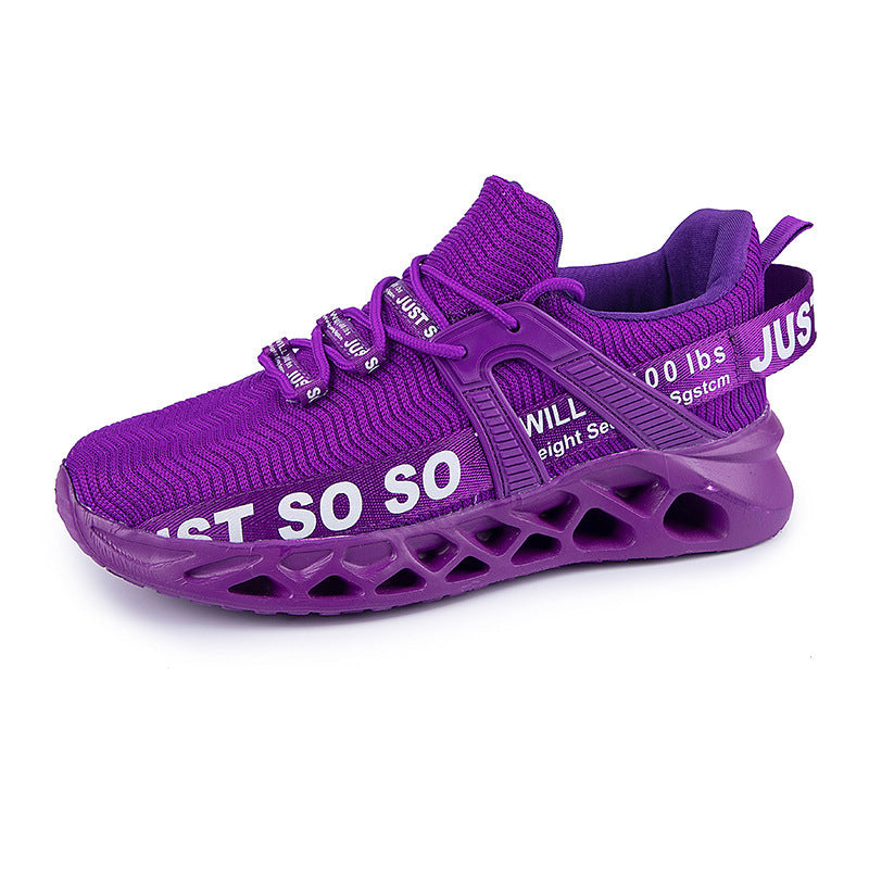 Women's & Men's Size Blade Breathable Sports Shock Absorption Sneakers