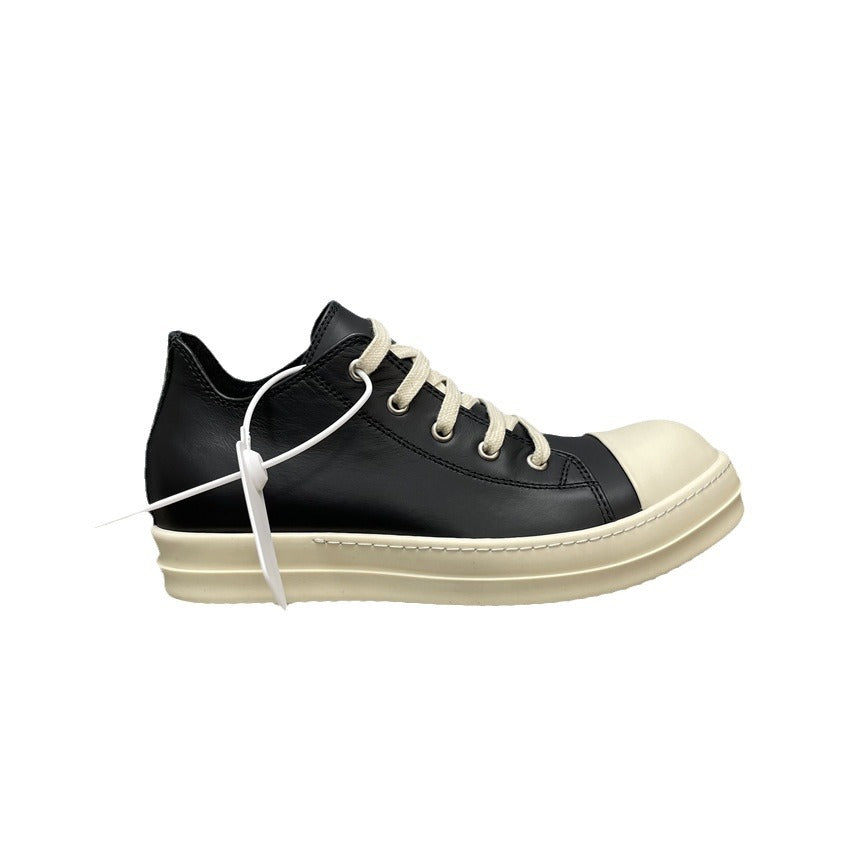 Men's Fragrance Bottom Black Full Grain Calfskin Sneakers