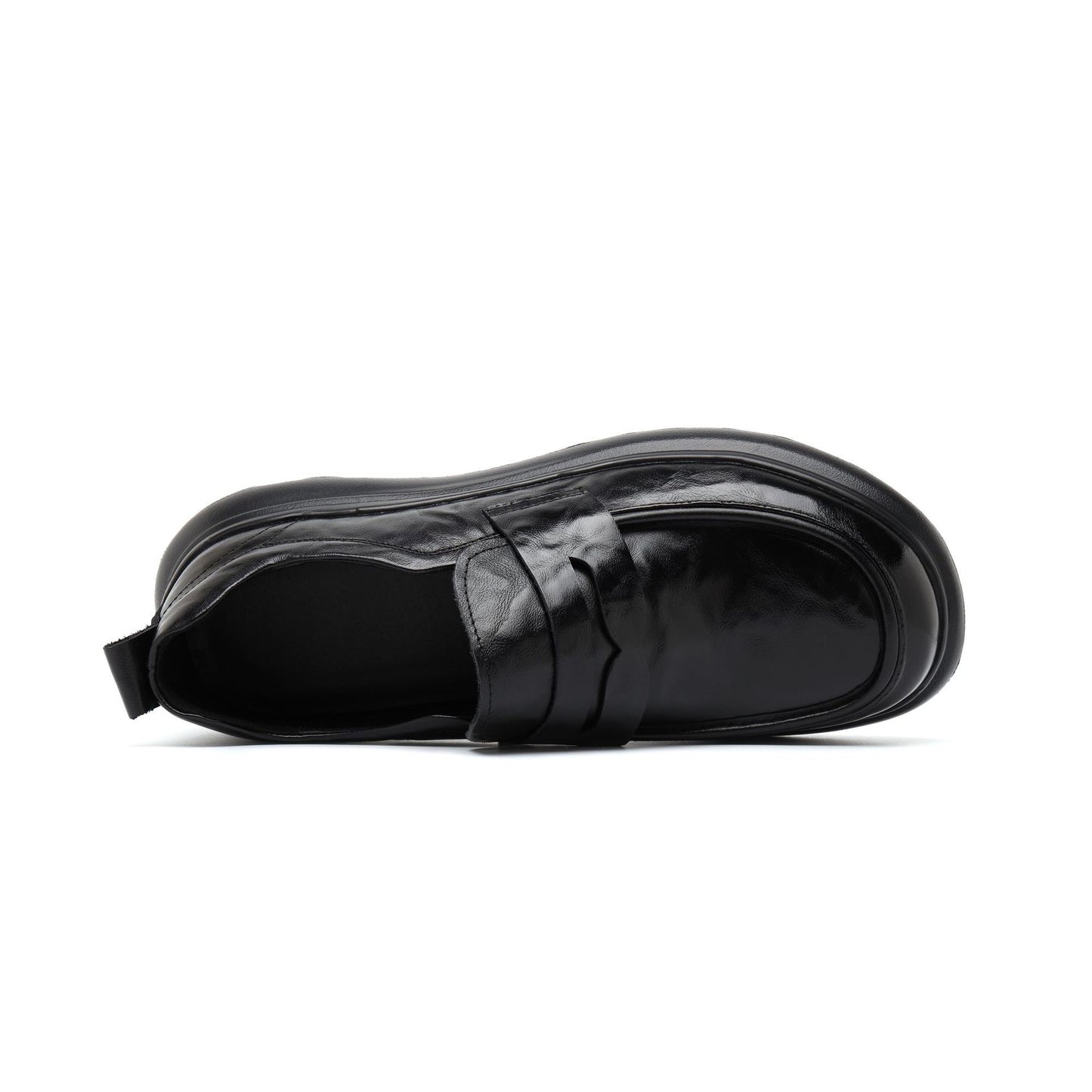 Men's British Style Business Round Toe Formal Slip-on First Layer Leather Shoes
