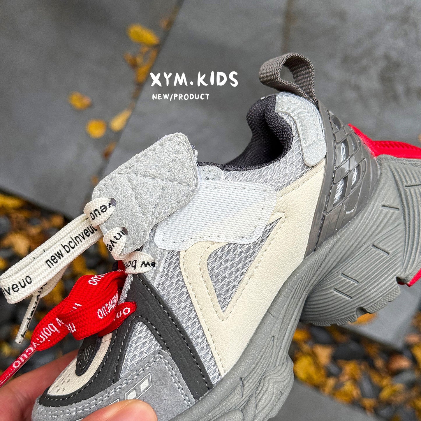 Children's Spring Fashion Trend Word Double Mesh Children's Sports Shoes
