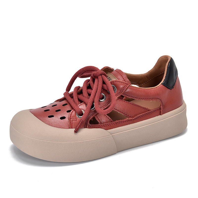 Women's Patchable Toe Cap Mid Low Top Sandals
