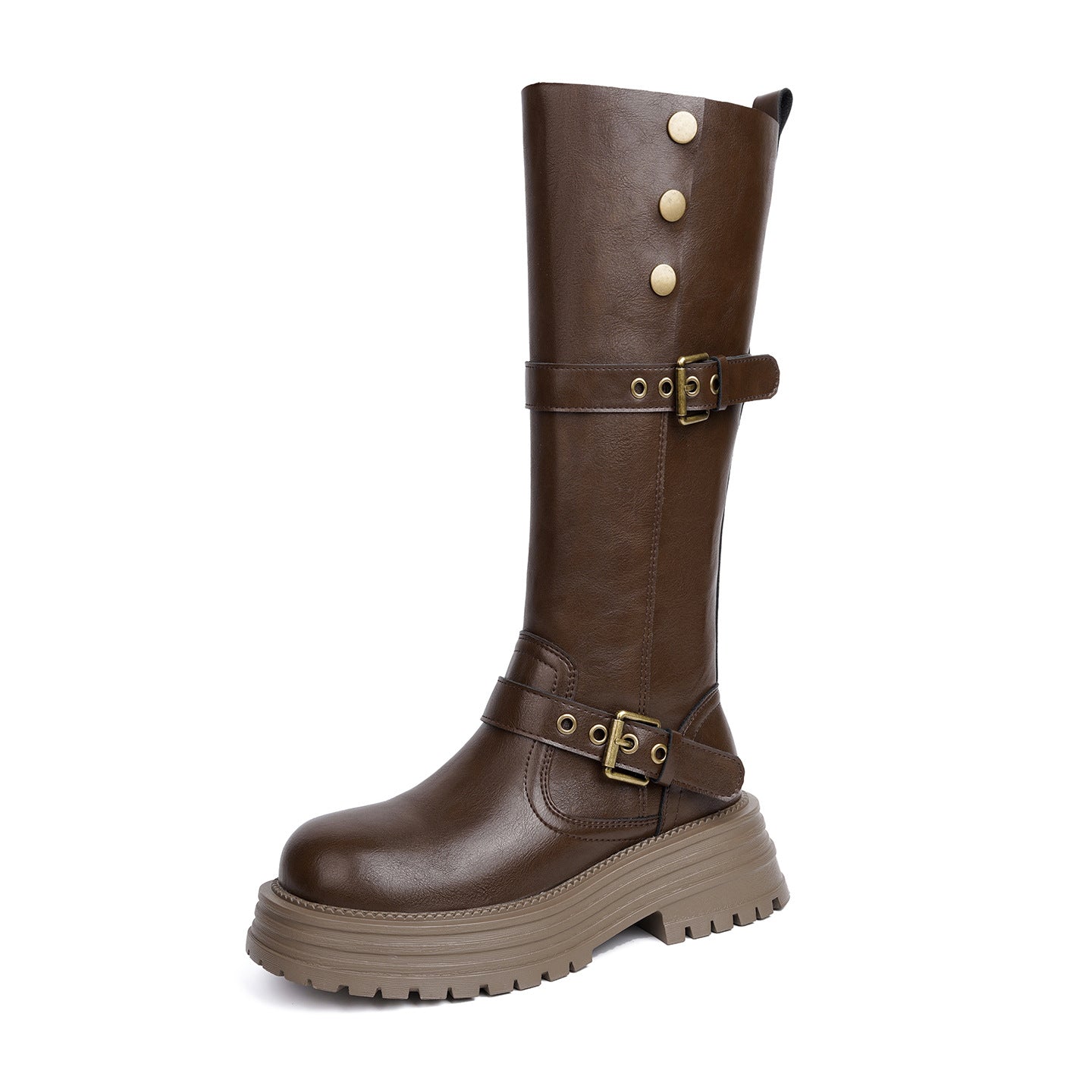 Women's Autumn High Platform Retro Western Slimming Fashionable Boots