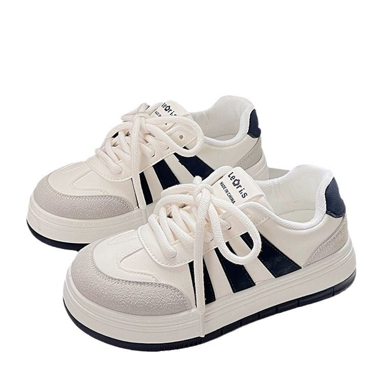 Women's National Fashion Striped Platform Korean Fashionable Sneakers