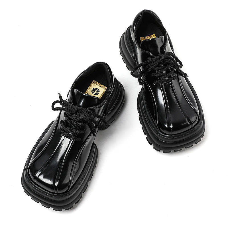 Women's Spring College Style Sports Small Single-layer Leather Shoes