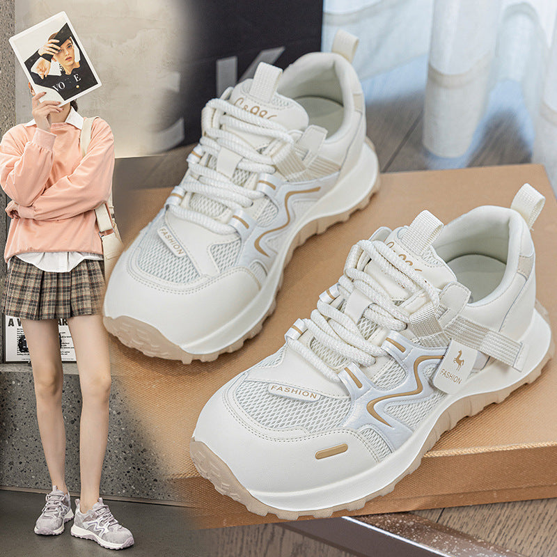 Women's Platform Dad Large Size Lightweight Mesh Women's Casual Shoes