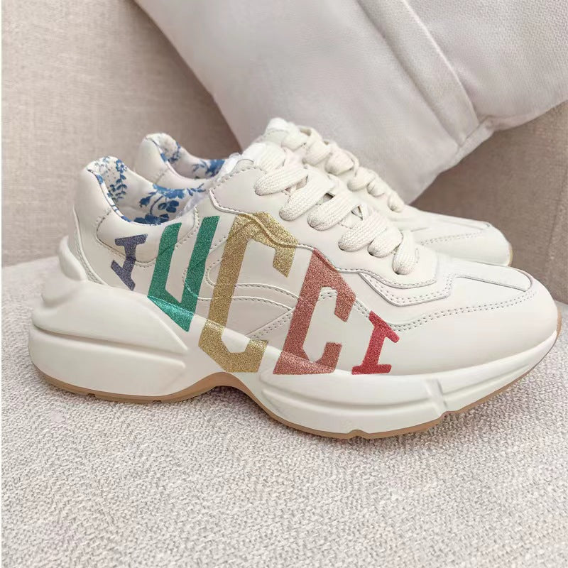 Women's & Men's Bottom Tide Genuine Style Female Height Sneakers