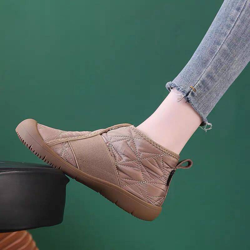 Cotton Female Winter Flat Fashion Waterproof Women's Shoes