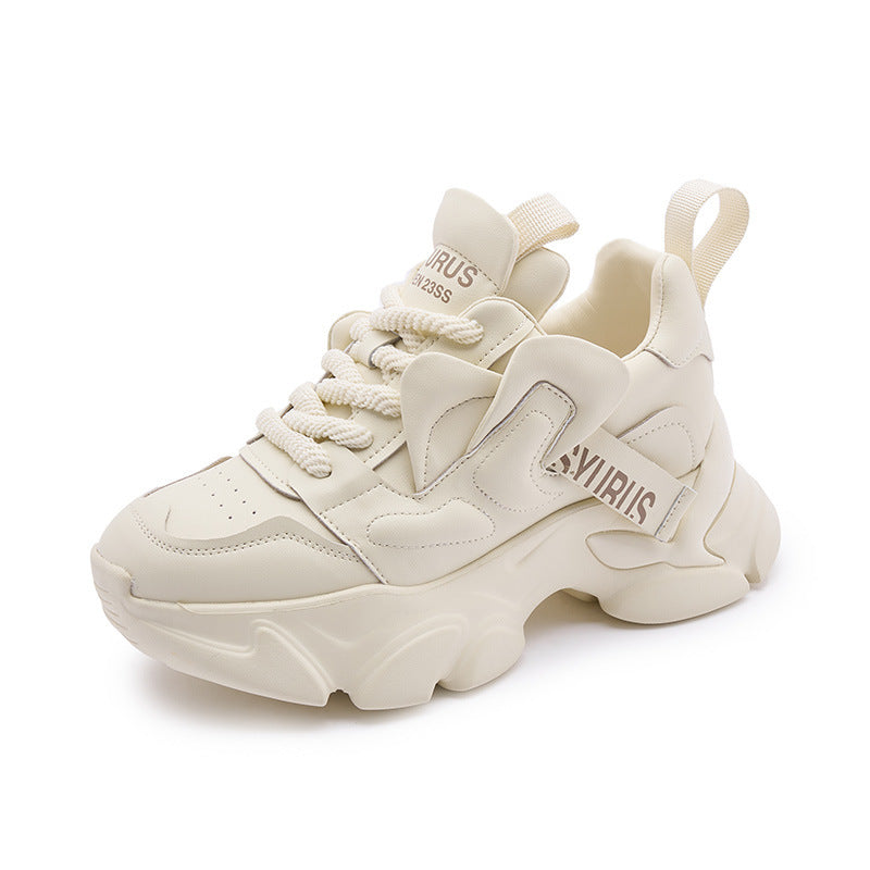 Women's Thick-soled Dad Autumn Comfortable Round Toe Women's Sports Shoes