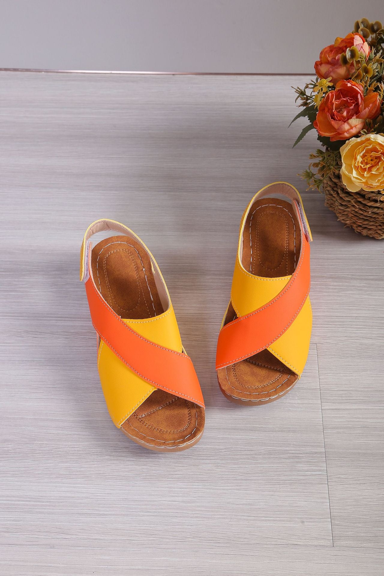 Women's Summer Platform With Skirt Open Toe Sandals