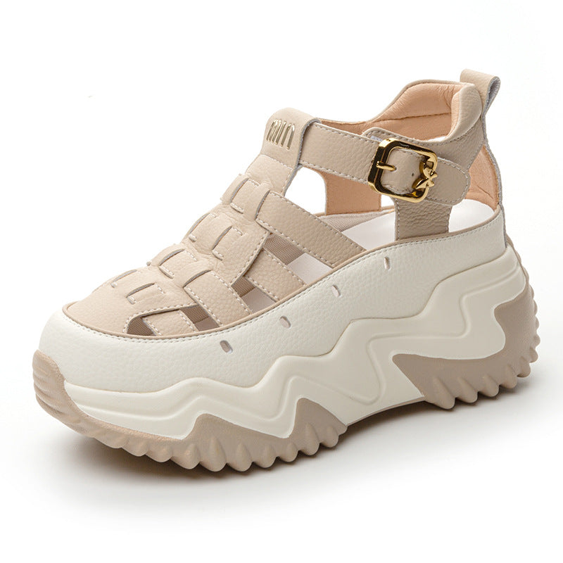 Women's Genuine Thick-soled Roman Summer Wear Fashionable Sandals