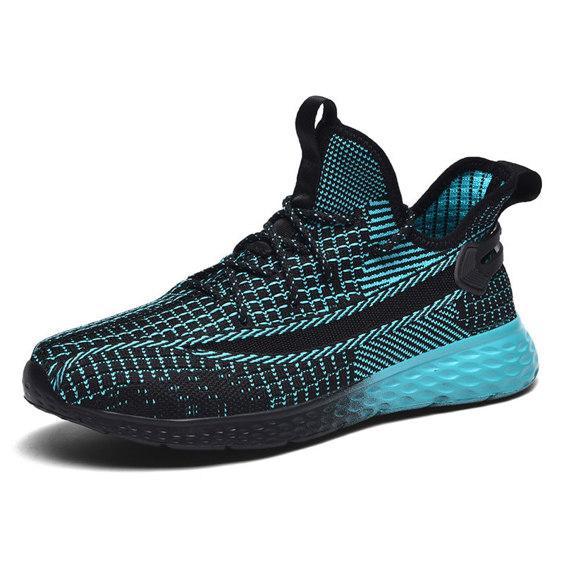 Women's & Men's Plus Size Flying Woven Breathable Mesh Sneakers