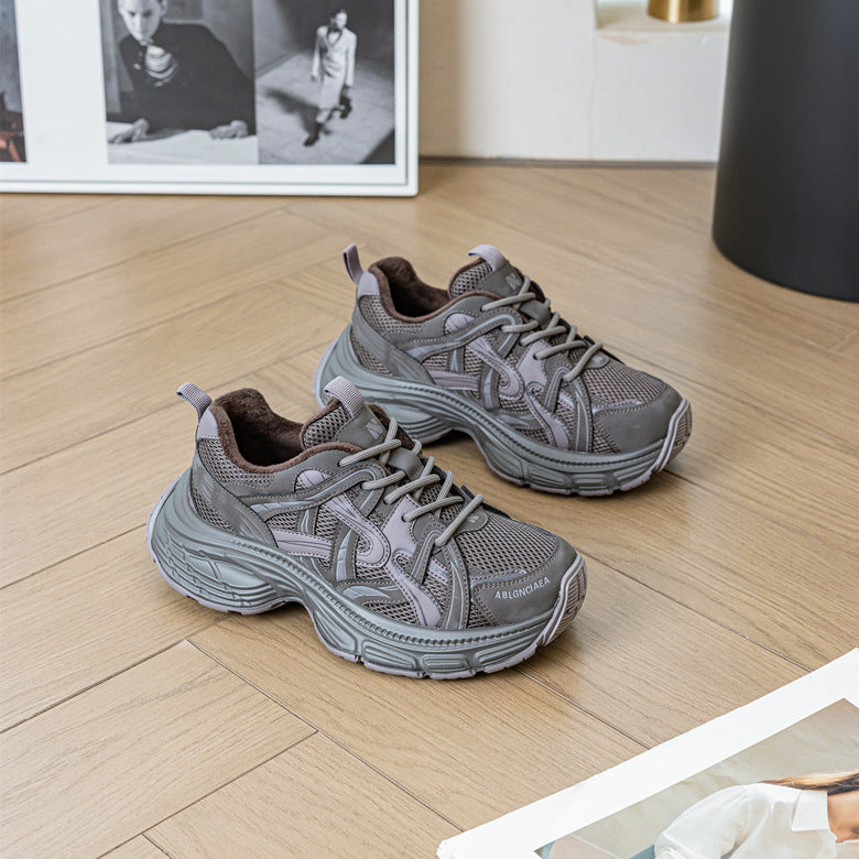 Women's Dad Spring Thick Bottom Jogging Pumps Plus Women's Sports Shoes