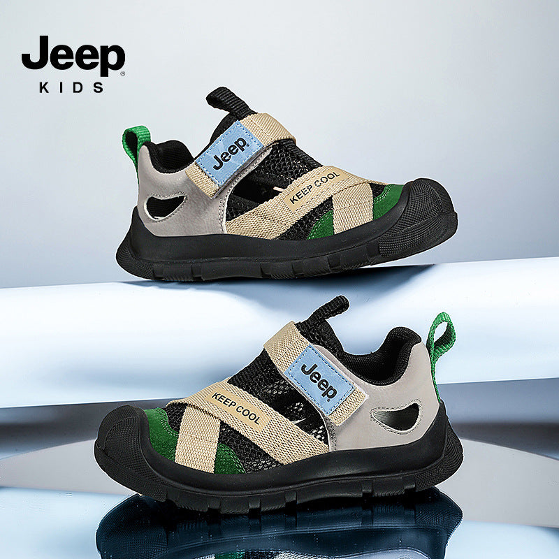 Children's Medium Large Closed Toe Hollow Breathable Kid's Sandals