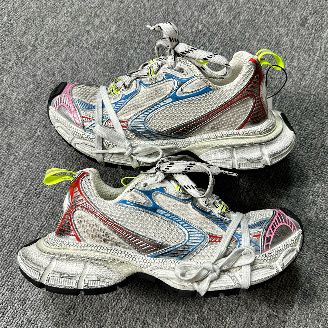 Women's & Men's Paris B- Style Distressed Dirty Dad Height Increasing Breathable Sneakers