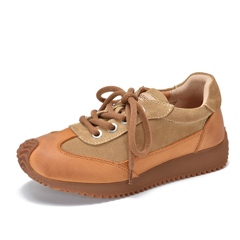 Women's Spring Genuine Soft Bottom Round Toe Women's Casual Shoes