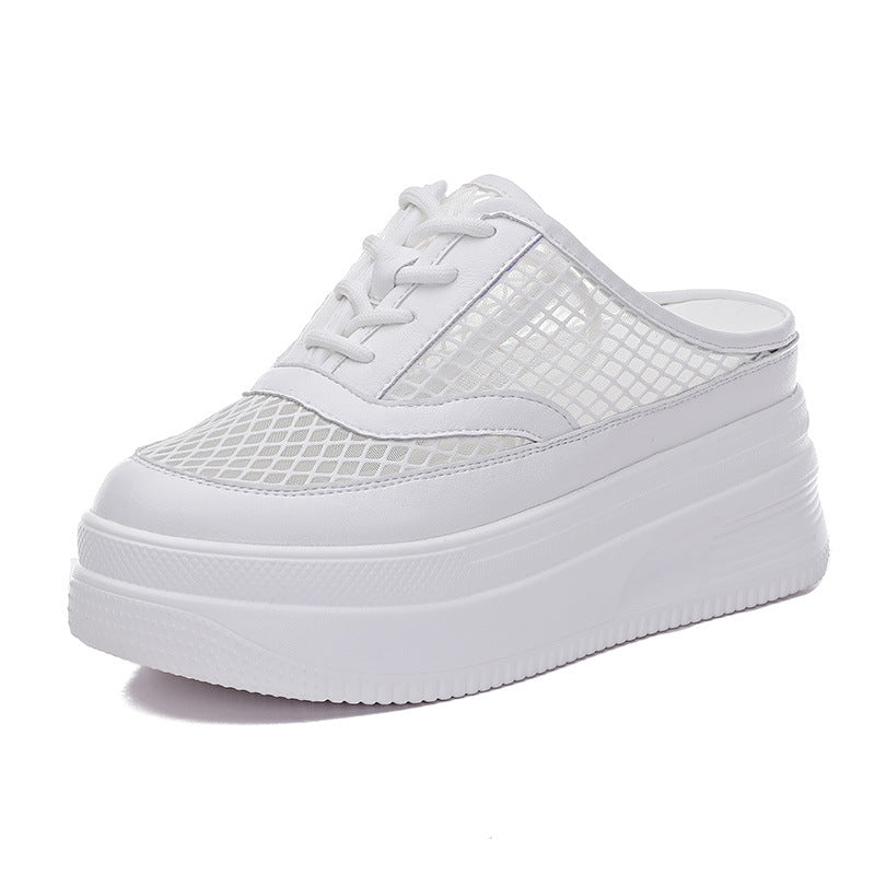 Women's Summer Toe Cap Platform Muffin Height Slippers