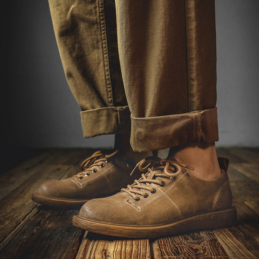 Men's Low Top Joker Martin Suede Retro British Boots