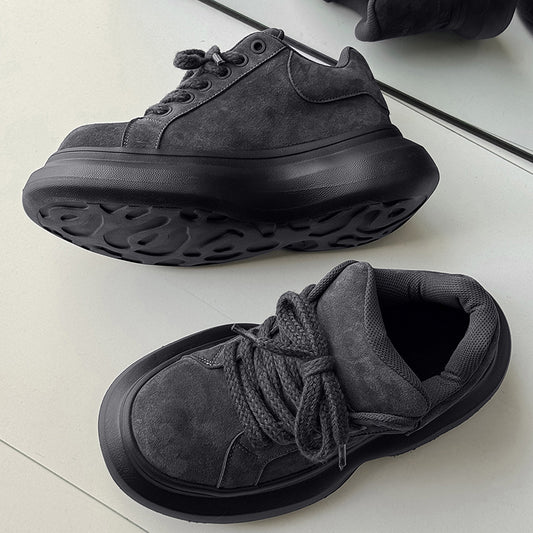Men's Comfortable Platform Elevator Wild Trendy Low Men's Board Shoes