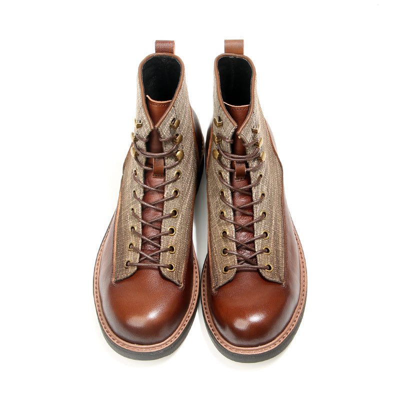 Men's Short Face Martin Working British Genuine Boots