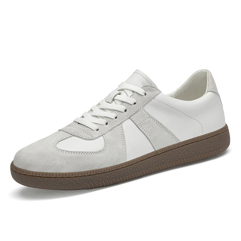 Men's High Quality White Fashion Comfortable Breathable Full Grain Men's Board Shoes