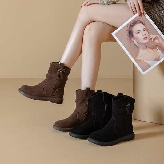 Women's Style Retro Knee-high Versatile Fashion Martin Boots